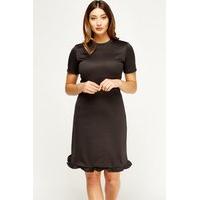 Frilled Hem Pencil Dress