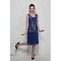 frock and frill zelda flapper dress blue