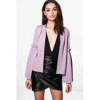 frill flute sleeve jacket lilas