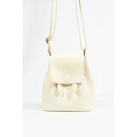 Frankie White Small Bucket Bag