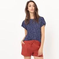 Frilled T-Shirt with Magnifying Glass Print