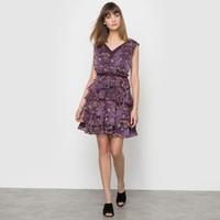 Frilled Printed Dress