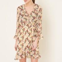 Frilled Wrap Dress