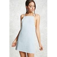 Frayed Denim Mini Dress