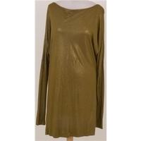 French Connection, size M gold dress with bow back detail