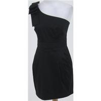 French Connection: Size 8: Black one shoulder short dress
