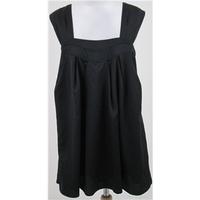 french connection size 10 black pinafore dress