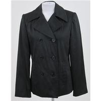 French Connection: Size S: Black smart double breasted jacket