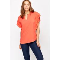 Frilled Sleeve Top