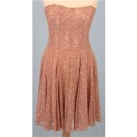French Connection size 8 blush lace strapless dress