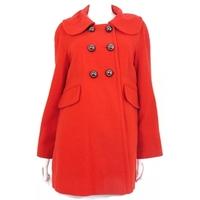 French Connection Size 14 Poppy Red Wool Blend Coat