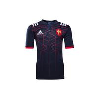 france 201617 kids home ss replica rugby shirt