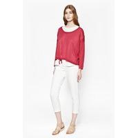 frida knits tie front jumper