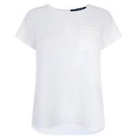 FRENCH CONNECTION Dip Hem Polly T Shirt