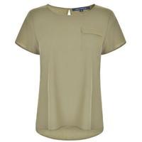 FRENCH CONNECTION Dip Hem Polly T Shirt