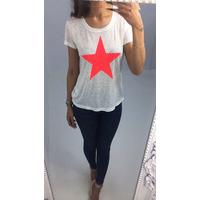 Freida star printed jersey tee