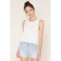 frayed denim bermuda shorts