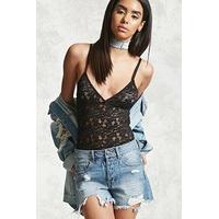 Frayed Denim Shorts