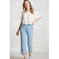 Frayed Ankle Jeans