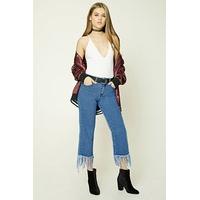 Frayed Ankle Jeans