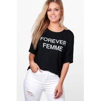 Fran Femme Forever Printed Tee - black