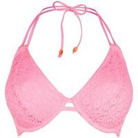 Freya Pink balconet Swimsuit Top Neck Spirit women\'s Mix & match swimwear in pink