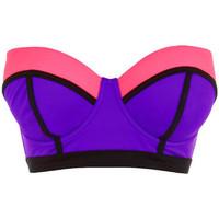 freya purple bandeau swimsuit top bondi vibe womens mix amp match swim ...