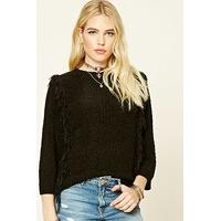 fringe trim chenille jumper