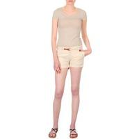 Franklin Marshall MACQUARIE women\'s Shorts in BEIGE