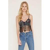 Fringed Floral Cropped Cami