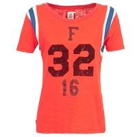 franklin marshall pointo womens t shirt in orange