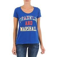 Franklin Marshall CARLSBAD women\'s T shirt in blue