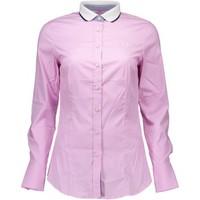 fred perry gr 67269 womens long sleeved shirt in pink