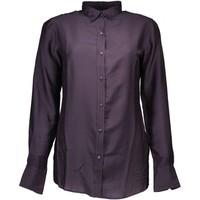 fred perry gr 67107 womens long sleeved shirt in purple