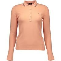 fred perry gr 67306 womens polo shirt in orange