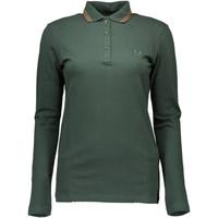 fred perry gr 67180 womens polo shirt in green