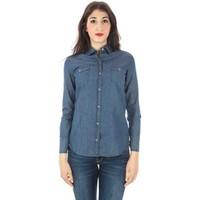 fred perry gr 52797 womens shirt in blue