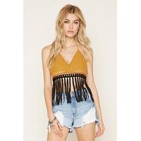 Fringed Crochet Crop Top