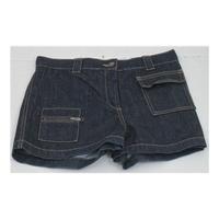 Frostfrench size 10 dark blue high waisted denim hotpants