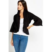 Frayed Knit Cardigan