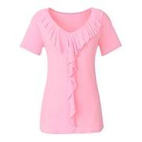 frill detail jersey top