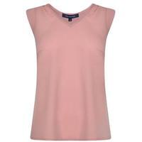 french connection v neck polly sleeveless top