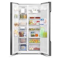 Fridgemaster MS91518FFB American Style Fridge Freezer in Black Non Plu