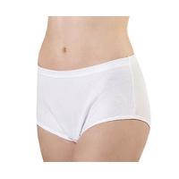 FreedomBriefs, Ladies Incontinence Pants, White, Size Large, Polycotton