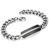 FRED BENNETT Men\'s Stainless Steel ID Bracelet