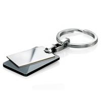 FRED BENNETT Steel & Black Pvd Keyring