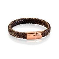 Fred Bennett Brown Leather Bracelet