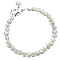 Freshwater Pearl Silver Bracelet GK-B2947W