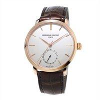 frdrique constant gents slim line white dial watch