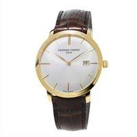 frdrique constant gents slim line classic gold plate watch